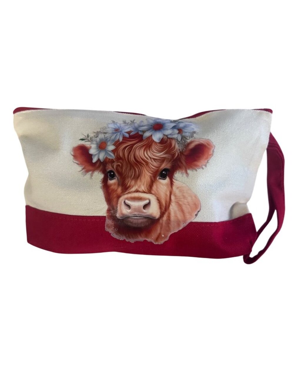 Highland Cow Zipper Pouch 10.2x5.5x2 Cosmetic Bag Pencil Case Makeup Travel Bag - Picture 2 of 5